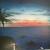 wall mural blue sunset